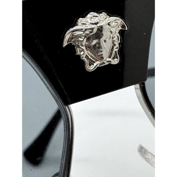 VERSACE aviator pilot men's sunglasses  - Black/Silver  63mm Model 2252 (Used) - Picture 5 of 9